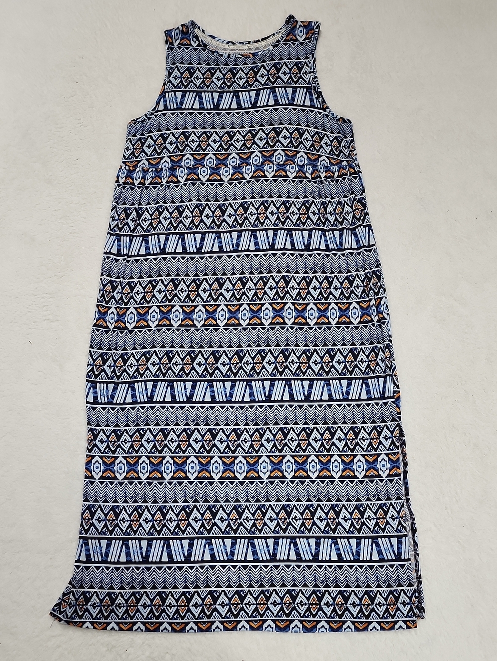 Koolaburra By Ugg Geometric Southwestern Pattern Sleeveless Midi Dress